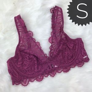 [PINK Victoria’s Secret] Date Unlined Lace Bralette S Small Floral Womens